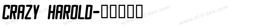 Crazy Harold字体转换